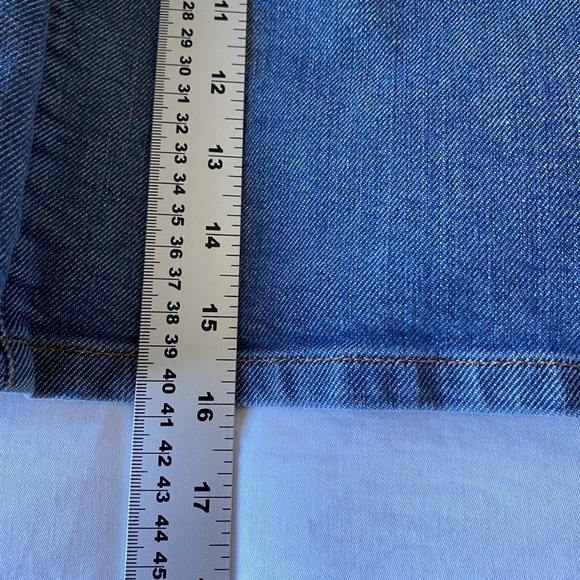 GAP Vintage Hip-Hugger Women's Blue Denim Jean Mini Skirt Stretch Size 8 - Picture 9 of 12